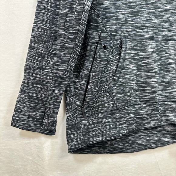 Calvin Klein Womens Sweatshirt Hoodie Large Dark Gray Moisture‎ Wick Fleece Cowl - Picture 5 of 9